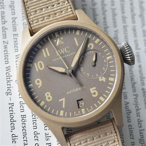 iwc big pilot mojave desert|iwc mojave desert pilot watch.